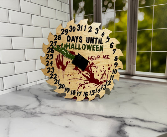 Halloween Saw Blade Mechanical Countdown